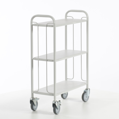 Rollcart Chariot de bureau, force 150 kg, 3 plateaux