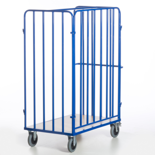 Rollcart Chariot de transport de colis avec parois en tube d'acier