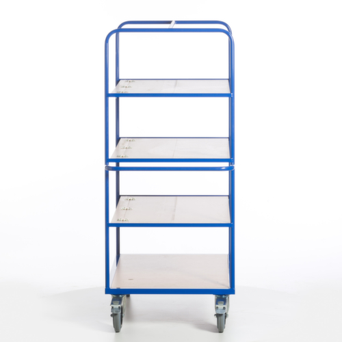 Rollcart Chariot à étagères avec tablettes rabattables, force 600 kg, 4 plateaux