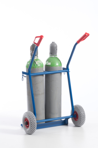 Rollcart Chariot à bouteilles, pour 2x20 l bouteille, bandage air