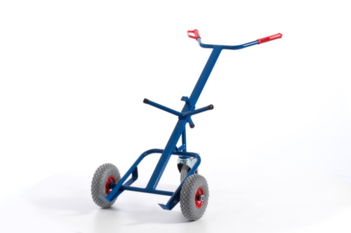 Rollcart Tambour avec roue de support, force 250 kg, air bandage
