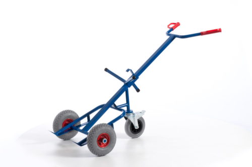 Rollcart Tambour avec roue de support, force 250 kg, air bandage