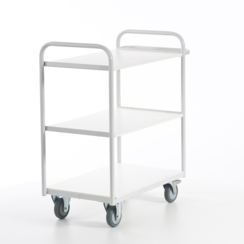 Rollcart Chariot de bureau, force 150 kg, 3 plateaux