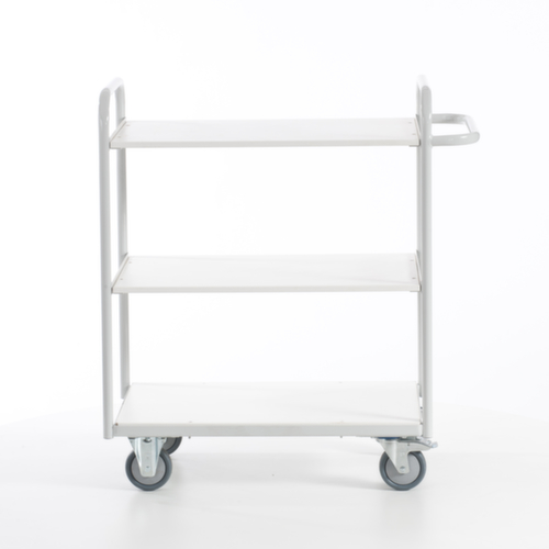 Rollcart Chariot de bureau, force 150 kg, 3 plateaux