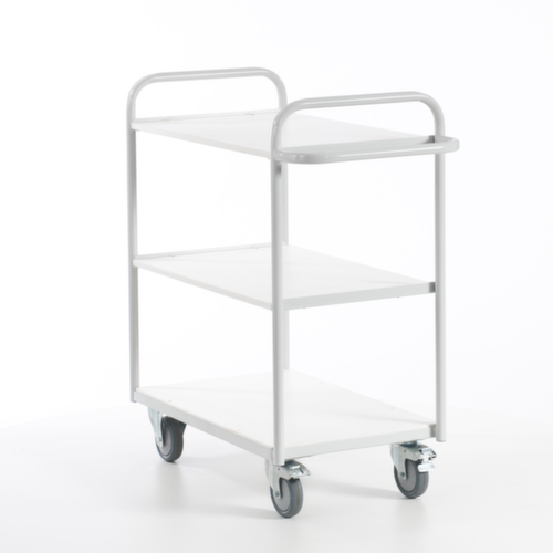 Rollcart Chariot de bureau, force 150 kg, 3 plateaux