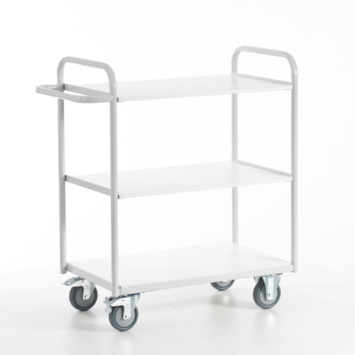 Rollcart Chariot de bureau, force 150 kg, 3 plateaux