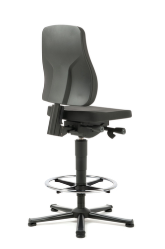 bimos Siège d'atelier pivotant All-In-One Trend 3, assise mousse PU noir, avec patins