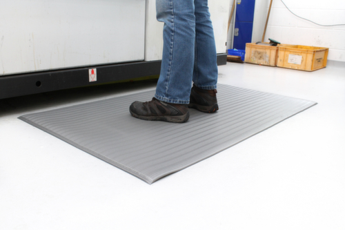 Le sol du lieu de travail Orthomat Ribbed au mètre, largeur 900 mm