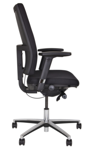 Bisley Fauteuil de bureau pivotant Upscale avec accoudoirs 4D, noir