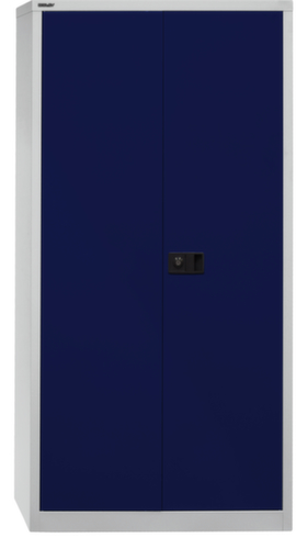 Bisley Armoire de classement Universal, 4 hauteurs des classeurs, gris clair/bleu Oxford