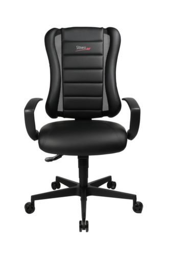 Topstar Siège de bureau pivotant Sitness Racer RS mit AL "Q3" avec assise 3D, noir