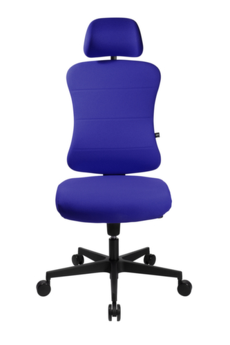 Topstar Siège de bureau pivotant Art Comfort avec appui-tête, bleu royal