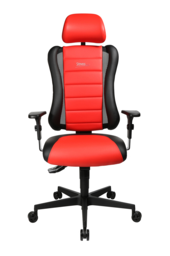 Topstar Siège de bureau pivotant Sitness Racer RS mit AL "P4" + KS avec appui-tête, noir/rouge