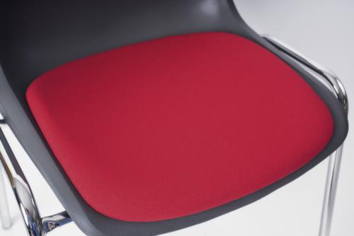 Chaise coque en plastique gerbable, anthracite