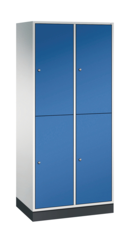 C+P Armoire vestiaire grand volume à deux niveaux Intro, largeur de compartiment 360 mm