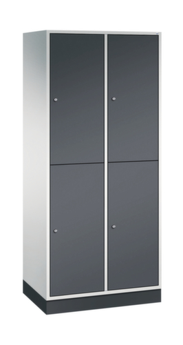 C+P Armoire vestiaire grand volume à deux niveaux Intro, largeur de compartiment 360 mm