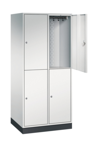 C+P Armoire vestiaire grand volume à deux niveaux Intro, largeur de compartiment 360 mm