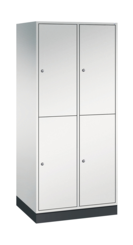C+P Armoire vestiaire grand volume à deux niveaux Intro, largeur de compartiment 360 mm
