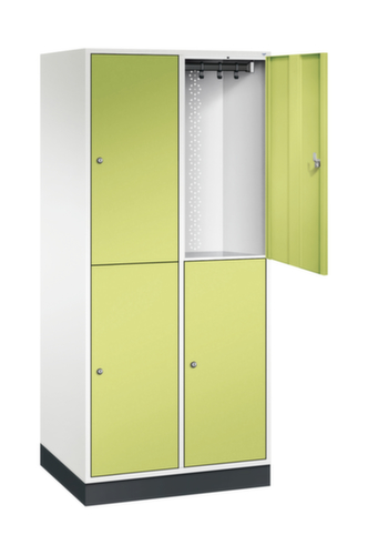 C+P Armoire vestiaire grand volume à deux niveaux Intro, largeur de compartiment 360 mm