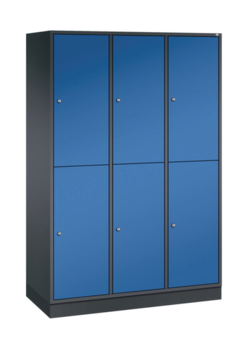 C+P Armoire vestiaire grand volume à deux niveaux Intro, largeur de compartiment 360 mm