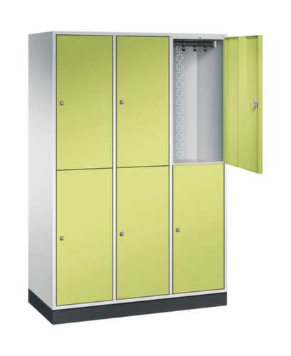 C+P Armoire vestiaire grand volume à deux niveaux Intro, largeur de compartiment 360 mm