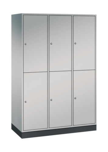 C+P Armoire vestiaire grand volume à deux niveaux Intro, largeur de compartiment 360 mm