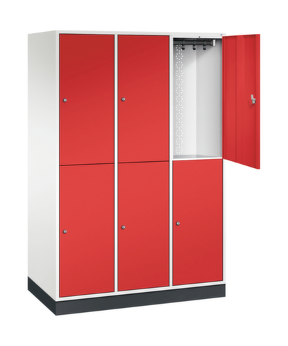 C+P Armoire vestiaire grand volume à deux niveaux Intro, largeur de compartiment 360 mm