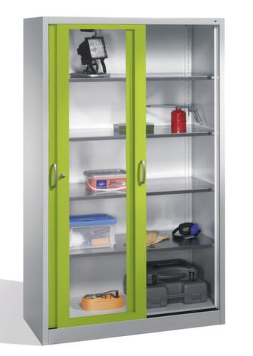 C+P Armoire à outils ERGO avec portes à charnières et fenêtre d'observation, largeur 930 mm