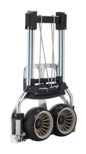 RuXXac diable de manutention en aluminium rabattable Cross, force 100 kg, polymère bandage