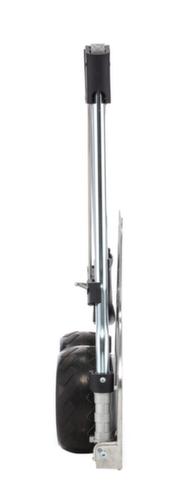 RuXXac diable de manutention en aluminium rabattable Cross, force 100 kg, polymère bandage