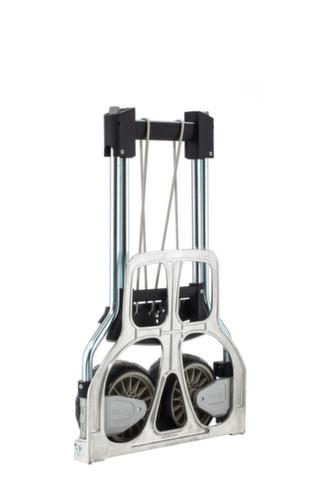 RuXXac diable de manutention en aluminium rabattable Cross, force 100 kg, polymère bandage