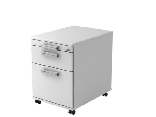 Conteneur à roulettes Up and Down avec tiroir HR, 1 tiroir(s), blanc/blanc