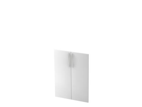 Porte à double battant Terra Nova pour rayonnage de bureau, hauteur x largeur 1144 x 800 mm