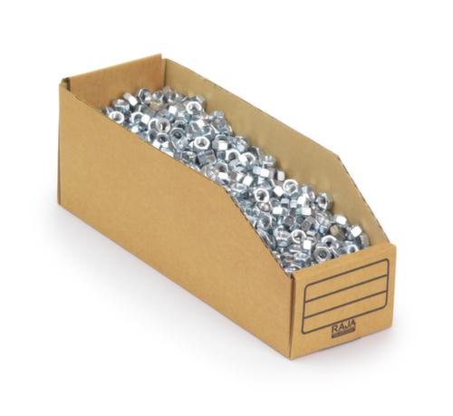 bac compartimentable en carton, profondeur 301 mm, marron