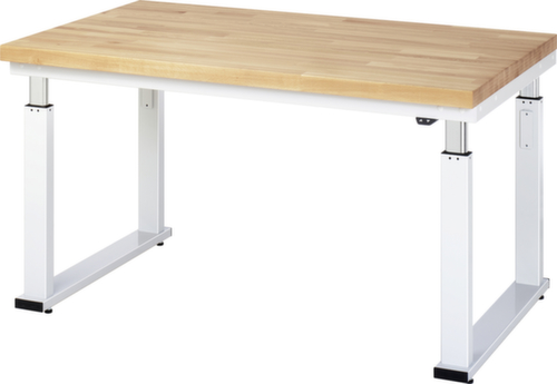 RAU Établi à hauteur réglable électriquement adlatus 600, RAL7035 gris clair