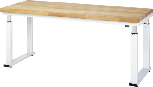 RAU Établi à hauteur réglable électriquement adlatus 600, RAL7035 gris clair