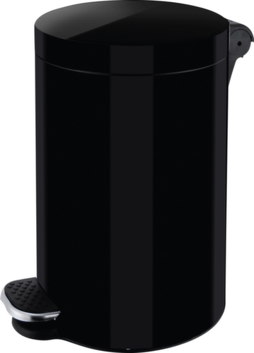 helit Poubelle à pédale antibactérienne the knight, 20 l, noir