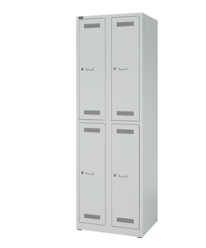 Bisley Armoire vestiaire à deux niveaux Light, largeur de compartiment 300 mm