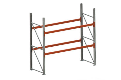 META Rayonnage à palettes MULTIPAL pour 9 palettes, largeur 2870 mm, 3 niveaux de stockage