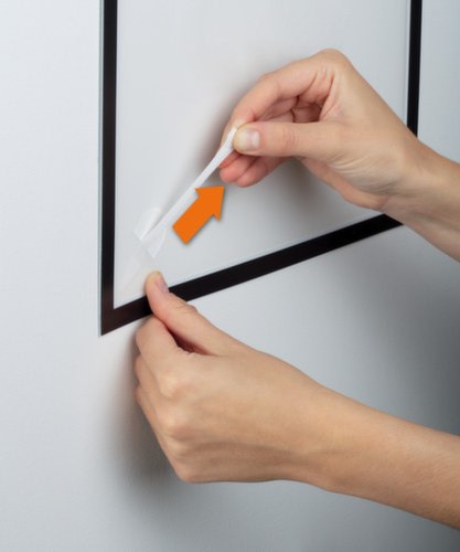 Durable Cadre magnétique DURAFRAME® WALLPAPER, DIN A4, face arrière autocollante