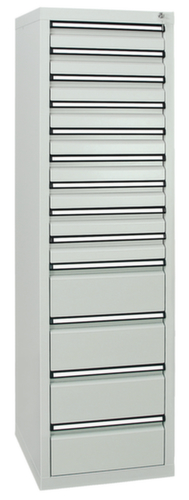 stumpf Armoire à tiroirs ST 410, 13 tiroir(s), RAL7035 gris clair/RAL7035 gris clair