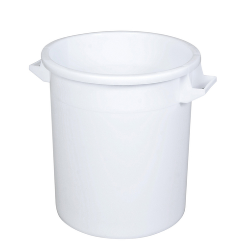 Cuve ronde lavable au lave-vaisselle, blanc, 50 l, rond