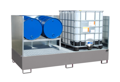 Bauer Bac de rétention pour IBC,pour 2 x IBC