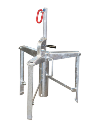 Pince à fûts pour fûts de 60/120 litres pour fûts en acier et en plastique, charge vertical