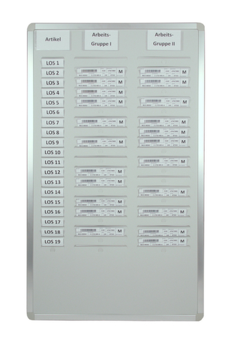 EICHNER Tableau de planification Orga-Easy, gris clair