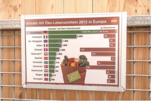 EICHNER Panneau d'affichage, DIN A6, face arrière magnétique