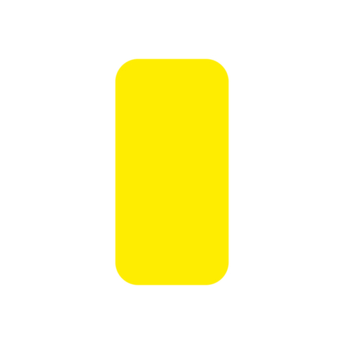 EICHNER Symbole à coller, rectangle, jaune