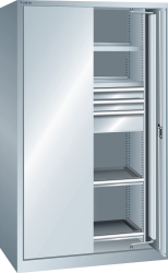 LISTA Armoire à portes rétractables pour charges lourdes, largeur 1146 mm