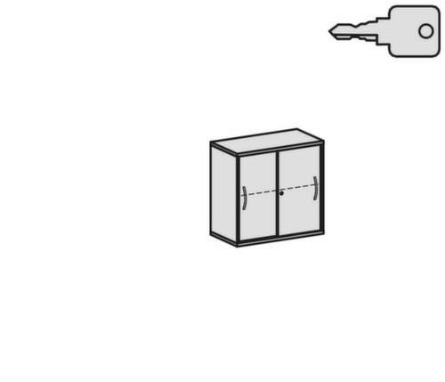 Gera Armoire à portes coulissantes Pro