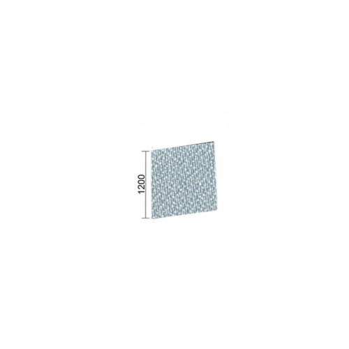 Gera Cloison de séparation insonorisante Pro ProfiLine, hauteur x largeur 1200 x 1200 mm, paroi gris